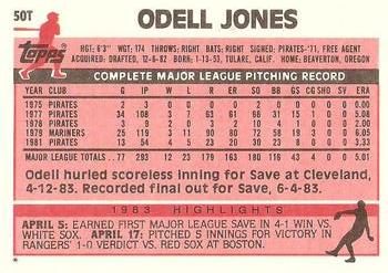Odell Jones  baseball card collectible - Main Image 2