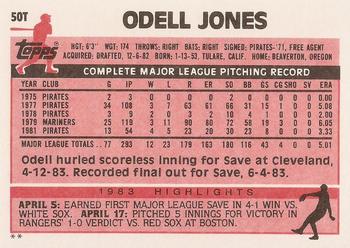 Odell Jones  baseball card collectible - Main Image 2
