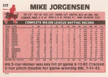 Mike Jorgensen  baseball card collectible - Main Image 2