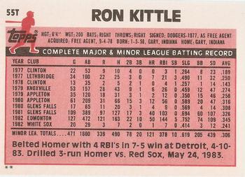Ron Kittle  baseball card collectible - Main Image 2