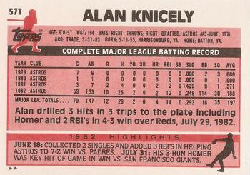 Alan Knicely  baseball card collectible - Main Image 2