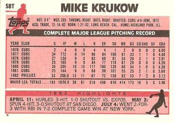 Mike Krukow  baseball card collectible - Main Image 2