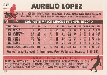 Aurelio Lopez  baseball card collectible - Main Image 2
