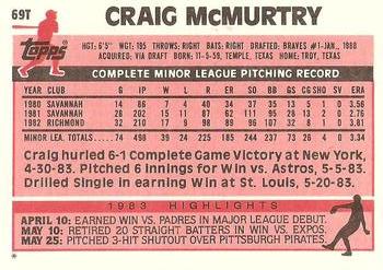 Craig McMurtry  baseball card collectible - Main Image 2