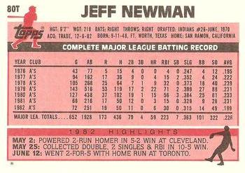 Jeff Newman  baseball card collectible - Main Image 2