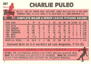 Charlie Puleo  baseball card collectible - Main Image 2
