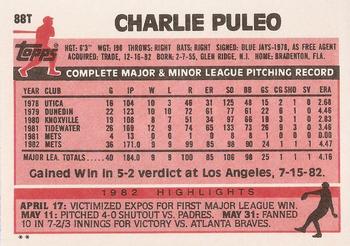 Charlie Puleo  baseball card collectible - Main Image 2