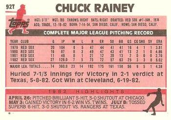 Chuck Rainey  baseball card collectible - Main Image 2