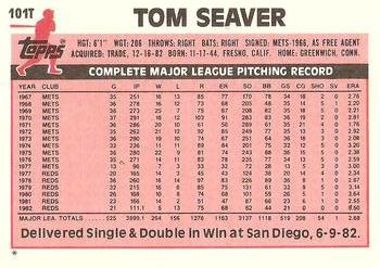 Tom Seaver  baseball card collectible - Main Image 2