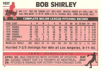 Bob Shirley  baseball card collectible - Main Image 2