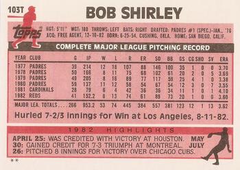Bob Shirley  baseball card collectible - Main Image 2