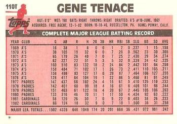 Gene Tenace  baseball card collectible - Main Image 2