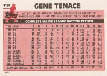 Gene Tenace  baseball card collectible - Main Image 2