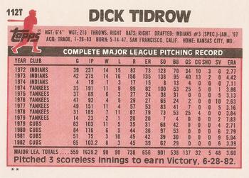 Dick Tidrow  baseball card collectible - Main Image 2