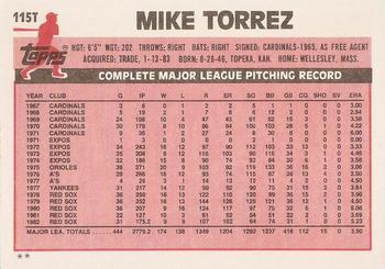Mike Torrez  baseball card collectible - Main Image 2