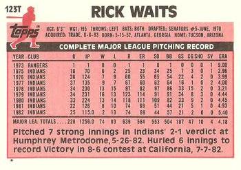 Rick Waits  baseball card collectible - Main Image 2