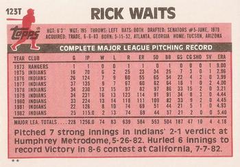 Rick Waits  baseball card collectible - Main Image 2