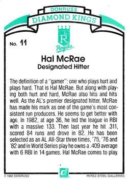 Hal McRae  baseball card collectible - Main Image 2
