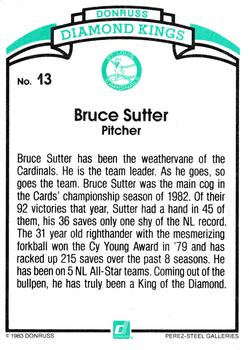 Bruce Sutter  baseball card collectible - Main Image 2