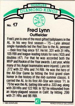 Fred Lynn  baseball card collectible - Main Image 2