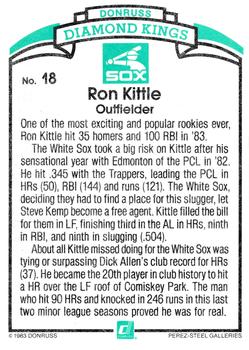 Ron Kittle  baseball card collectible - Main Image 2