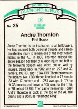 Andre Thornton  baseball card collectible - Main Image 2