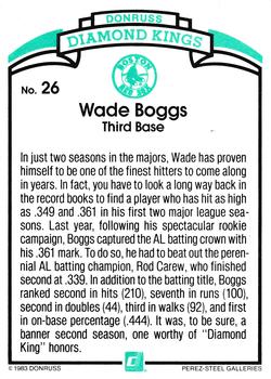 Wade Boggs  baseball card collectible - Main Image 2