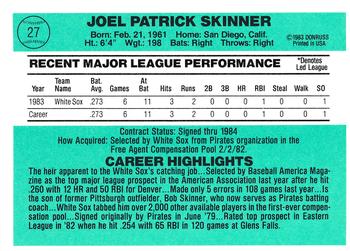 Joel Skinner  baseball card collectible - Main Image 2