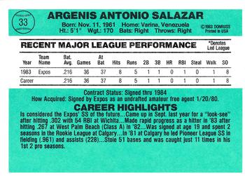 Angel Salazar  baseball card collectible - Main Image 2