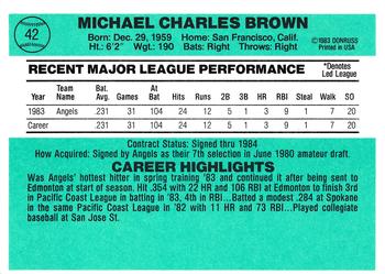 Mike Brown  baseball card collectible - Main Image 2
