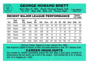George Brett  baseball card collectible - Main Image 2