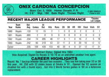 Onix Concepcion  baseball card collectible - Main Image 2