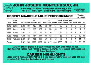 John Montefusco  baseball card collectible - Main Image 2