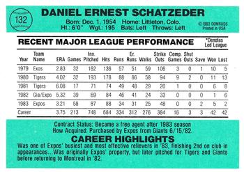 Dan Schatzeder  baseball card collectible - Main Image 2