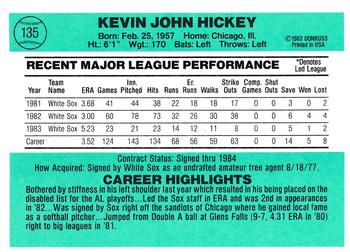 Kevin Hickey  baseball card collectible - Main Image 2