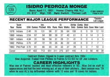 Sid Monge  baseball card collectible - Main Image 2