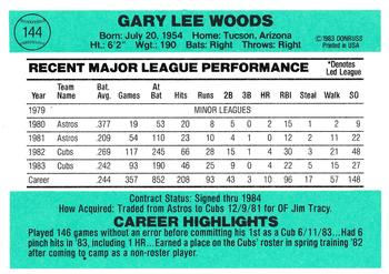 Gary Woods  baseball card collectible - Main Image 2