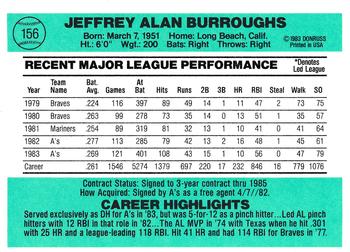 Jeff Burroughs  baseball card collectible - Main Image 2