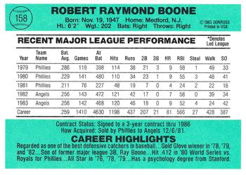 Bob Boone  baseball card collectible - Main Image 2