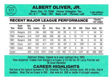 Al Oliver  baseball card collectible - Main Image 2