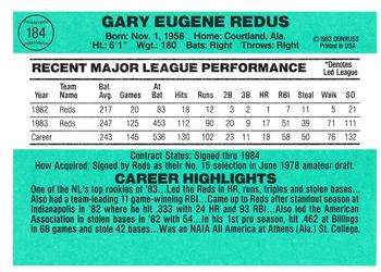 Gary Redus  baseball card collectible - Main Image 2
