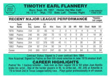 Tim Flannery  baseball card collectible - Main Image 2
