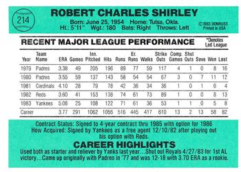 Bob Shirley  baseball card collectible - Main Image 2