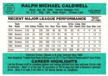 Mike Caldwell  baseball card collectible - Main Image 2