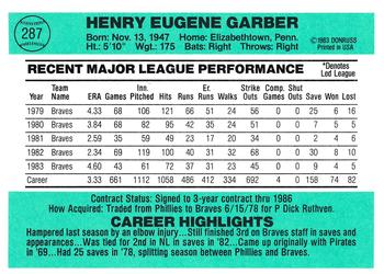 Gene Garber  baseball card collectible - Main Image 2