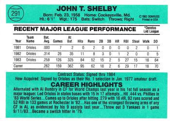 John Shelby  baseball card collectible - Main Image 2