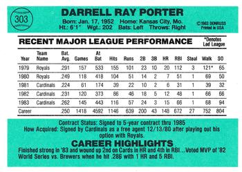 Darrell Porter  baseball card collectible - Main Image 2