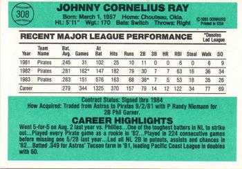 Johnny Ray  baseball card collectible - Main Image 2