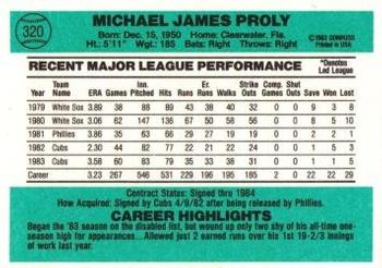 Mike Proly  baseball card collectible - Main Image 2