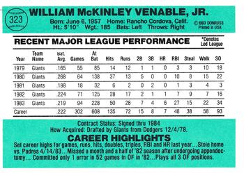 Max Venable  baseball card collectible - Main Image 2